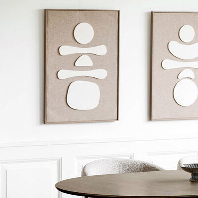 House Nordic Diva reliefitaulu No.1 50x70 cm ruskea/beige